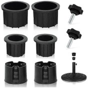 Resim 8 Adet Şemsiye Taban Standı Delik Halkası Fiş Kapağı Ve Kapağı Veranda Şemsiye Standı Yedek Parça Standı Hk 