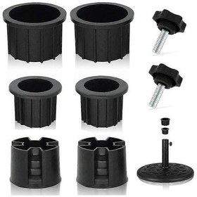 Resim 8 Adet Şemsiye Taban Standı Delik Halkası Fiş Kapağı Ve Kapağı Veranda Şemsiye Standı Yedek Parça Standı Hk 