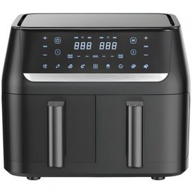 Resim Smartmi Cook Master Duo Çift Hazneli Air Fryer (4.8L + 4.8L) 9.6L Yağsız Fritöz 