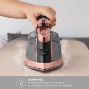 Resim Karaca Vantuz Irona Buharlı Ütü Rosegold 3100 W 