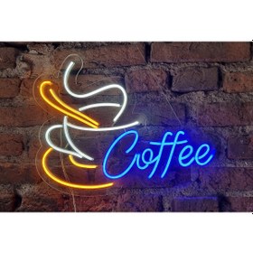 Resim Neon Led Aydınlatma Coffee Şeffaf 