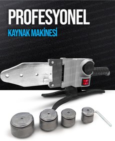 Resim PROXTECH Ağır Hizmet Çift Residans Isı Ayarlı Pprc Plastik Boru Kaynak Makinesi Çantalı Pro Makaslı Set 