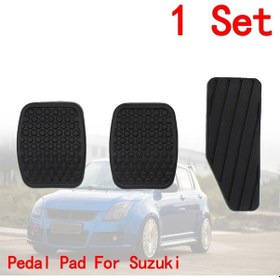 Resim 3 Adet/1 Takım Fren Debriyaj Gaz Pedalı Lastik Koruyucu Örtü Kiti Suzukı Swift Samurai Sidekick Vitara Tracker Araba Aksesuarları 