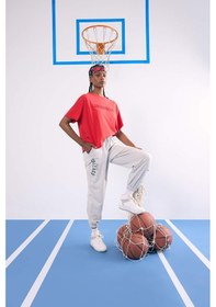 Resim Defacto Nba Chicago Bulls Çift Cepli Standart Boy Jogger Eşofman Altı B9998ax25smgr93 Gri-gr93 