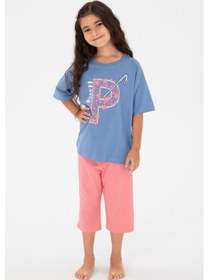 Resim U.s. Polo Assn. Kız Çocuk Mavi Pijama Takım 50315467-vr036 Mavi 