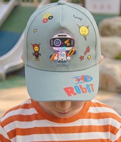 Resim AYDINER TEKSTİL 3D Işıklı Robot Figürlü Eğlenceli Erkek Çocuk Şapka 