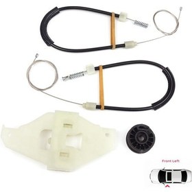 Resim Citroen C Elysee Peugeot 301 İçin Ön Sol Cam Kriko Set 9674412480 