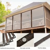 Resim Şeffaf Kanvas, Soğuk Geçirmez Yalıtım Rüzgar Geçirmez Toz Geçirmez Kar Geçirmez Plastik Film, Tüm Mevsimler İçin Uygun, Kalınlaştırılmış Rüzgar Geçirmez Perde, Bahçe, Balkon, Patio, Seracılık, Tavuk Evi, Veranda ve Kamp İçin İdeal 