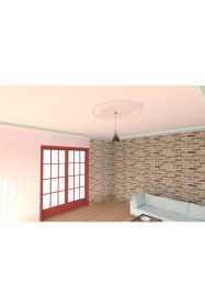 Resim Motifpiyer Lamba Tavan Göbeği 54-Sekizgen-Yuvarlak-Dış-Çıtalı 