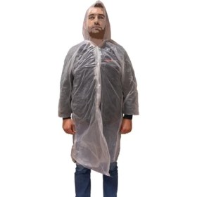 Resim Master 507085 Şeffaf Tek Kullanımlık Naylon Yağmurluk Çıt Çıtlı 
