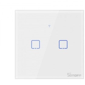 Resim Sonoff -t0eu2c-tx 2 Kanal Wifi Işık Anahtarı Homekit Uyumlu 2 Kanal 