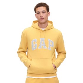 Resim GAP Logo Relaxed Fleece Erkek Bej Günlük Stil Eşofman Üstü 674148016 