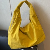 Resim Mükemmel Lili Hafif Naylon Tote Çanta, Çoklu Cep, Fermuar Kapatma ve Sabit Omuz Askısı ile - Kadınlar için Büyük Kapasiteli Zarif Tasarım Seyahat, Spor Salonu, Alışveriş ve Günlük Kullanım için (Siyah, Kırmızı, Sarı), Spor Çantası, Çok Yönlü Taşıma, Şık Depolama Seçeneği, Dayanıklı Polyester Astar 