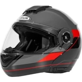 Resim SDT Group ZS-3050 Be7 Motosiklet Kaskı Çene Açılır Kaskgrey Red S 