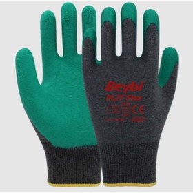 Resim Skygo Beybi PL17 Flex Likralı İpten Örme Lateks Eldiven NO:9 Yeşil 