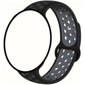 Resim Sunshine022 1 Adet 20mm Gri Silikon Nefes Alabilir Spor Saat Kayışı Huawei Xiaomi Samsung Uyumlu 