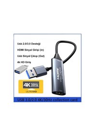 Resim Hdmı To Usb 3.0 -type C Capture Kart 4k Hd Video Yakalama Kartı 4k 1080p 