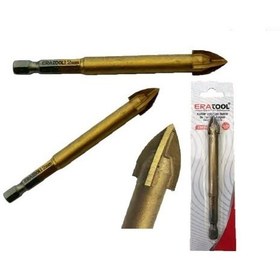 Resim Elmas Karbür Uçlu Mermer Ve Seramik Delme Ok Tipi 4 Ağızlı Hex 10*85mm 