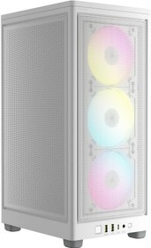 Resim Corsair 2000D White RGB AirFlow USB 3.2 Mini-ITX Mini Tower Kasa 