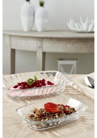 Resim Pasabahce 6'lı Mezze Servis Tabağı 15 Cm Şeffaf 