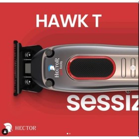 Resim Hector Hawk T Profesyonel Çizim Tıraş Makinesi Titanyum 3 Saat 