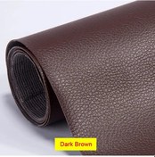 Resim 50 138 Kendinden Yapışkanlı Düzeltme Yama Etiket Ev Kanepe Pu Deri Tamir Etiket Dark Brown 50x137cm 