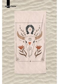 Resim Marte Home Boho Plaj Havlusu Bej 