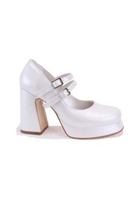 Resim Dagoster Dza07-337566 Sedef Platform Topuklu Kadın Ayakkabı Sedef 