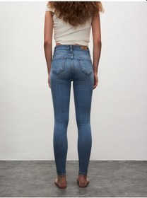 Resim Ltb Tanya X Dar Paça Orta Bel Jean Pantolon 010095103016041 55726 Orta Mavi 