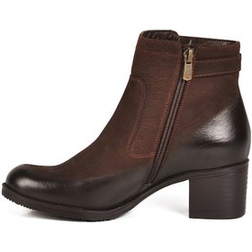 Resim Kahve Nubuk Hakiki Deri Kadın Bot 1779011k Z Kahve Nubuk 