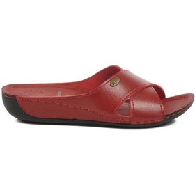 Resim Kırmızı Anatomik Kadın Günlük Terlik Kırmızı 