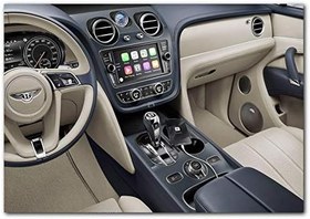 Resim Ahşap Tablo Bentley Bentayga Phev Kokpit 