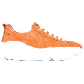 Resim Bueno Shoes Turuncu Süet Kadın Dolgu Topuklu Spor Ayakkabı 01ws12200 