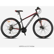 Resim Vortex 4.0 - 27.5 Mtb - 16' - 21 Vites - M.dısc - Mat Siyah-gri/kırmızı Siyah 