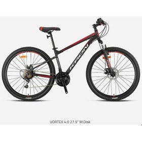 Resim Vortex 4.0 - 27.5 Mtb - 16' - 21 Vites - M.dısc - Mat Siyah-gri/kırmızı Siyah 