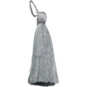 Resim Püskül Tekli 10 cm 1 Adet Gri 