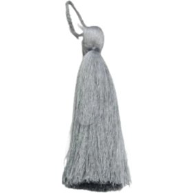 Resim Püskül Tekli 10 cm 1 Adet Gri 