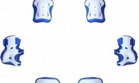 Resim Tex 961 Paten ve Bisiklet Dizlik - Dirseklik Set (Mavi) 