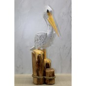 Resim Ahşap Pelikan 60 Cm 