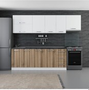 Resim Minar 275 Cm Mutfak Dolabı Beyaz Dore 275-D4 Beyaz 