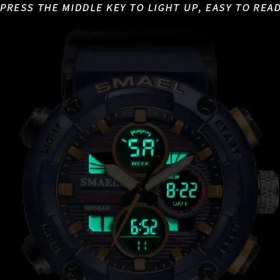 Resim SMAEL Erkek Kol Saati Analog Dijital Spor Moda Trend 8038s Saat 
