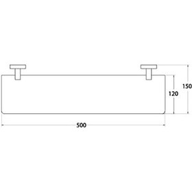 Resim Lara Gold Paslanmaz Zamak Cam Etajer Altın 