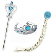 Resim Genel Markalar Frozen Model Saç Taç Ve Asa Seti Karlar Ülkesi Elsa Tacı 