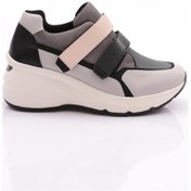 Resim Dgn 62169 Kadin Cirtli Spor Ayakkabi 62169-2027-R12561 Buz - Siyah 
