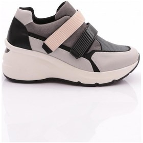 Resim Dgn 62169 Kadin Cirtli Spor Ayakkabi 62169-2027-R12561 Buz - Siyah 