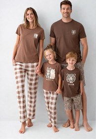 Resim Pimody Aile Konsept Anne Kız Pijama Takımı (Anne Kız Farklı Satılmaktadır) 
