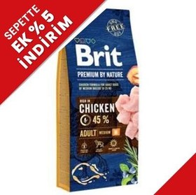 Resim Brit Premium Medium Tavuklu Orta Irk Köpek Maması 15 Kg 