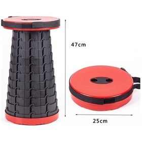 Resim Dancemonkey Kamp & Bahçe Katlanır Plastik Tabure Yeşil Yeşil 