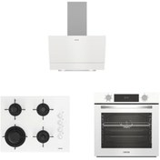 Resim Altus ALA 322 W Fırın 189 DW Ocak 510 W Davlumbaz Beyaz Ankastre Set 