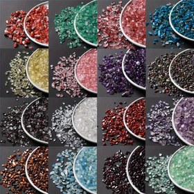 Resim 50g/100g/200g/500g Doğal Düzensiz Kristal Taş - Gül Kuvars Cevheri Mineral Taşı, Akvaryum Dekorasyonu ve Ev Süslemesi için Çeşitli Canlı Renkler & DIY El Sanatları 